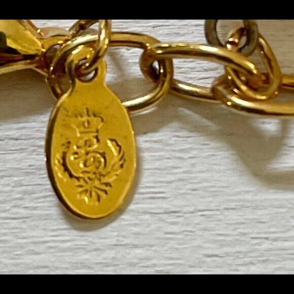 Premier Design gold tone pink beaded bracelet - Picture 7 of 8